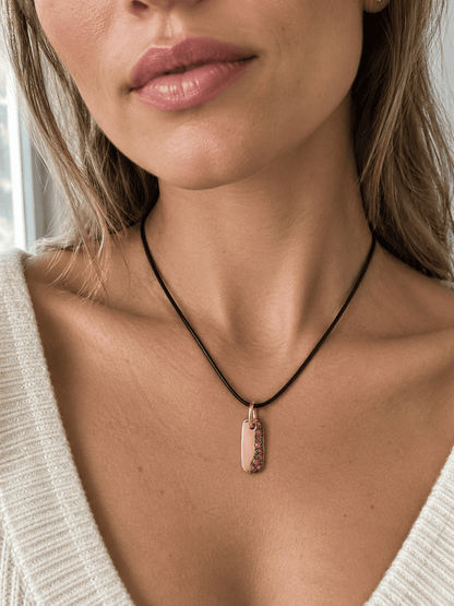 Dodo Charm Roségold Rubin 9kt Gold