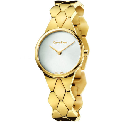 CALVIN KLEIN Schlange Silber Zifferblatt Damen Quarz Uhr