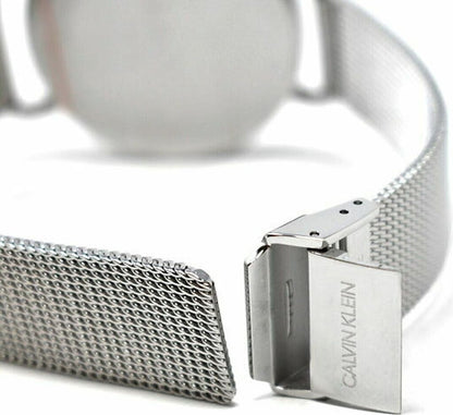Montre pour homme Calvin Klein Even Noir Argent Swiss Made (K7B21121)