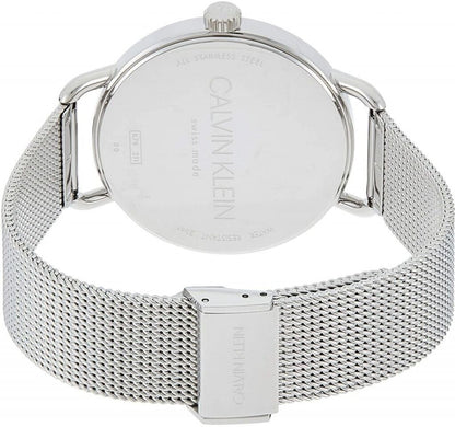 Montre pour homme Calvin Klein Even Noir Argent Swiss Made (K7B21121)