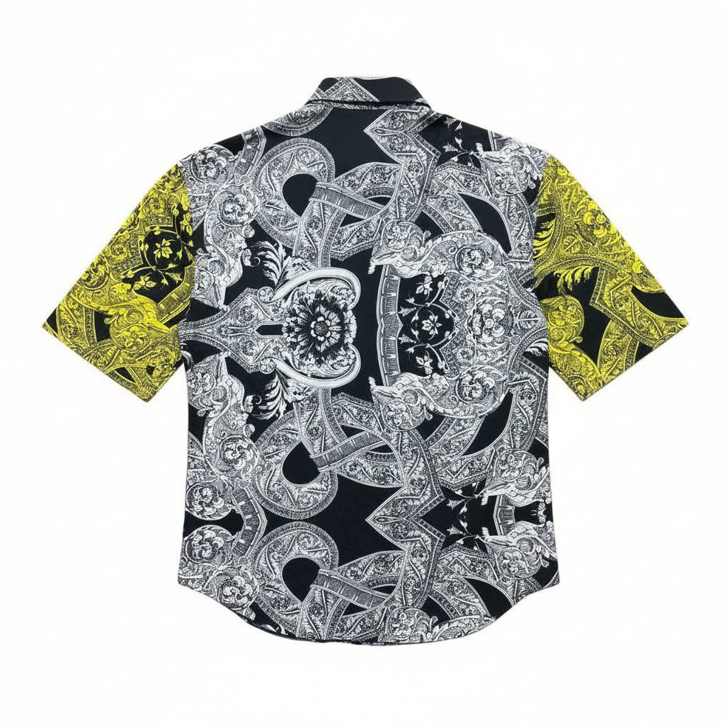 Versace CAMICIE TESSUTO nero-bianco