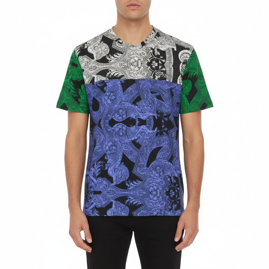 Versace T-Shirt nero-bianco L