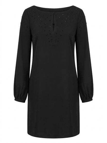 Armani Jeans Kleid Schwarz mit Verzierungen — ghost