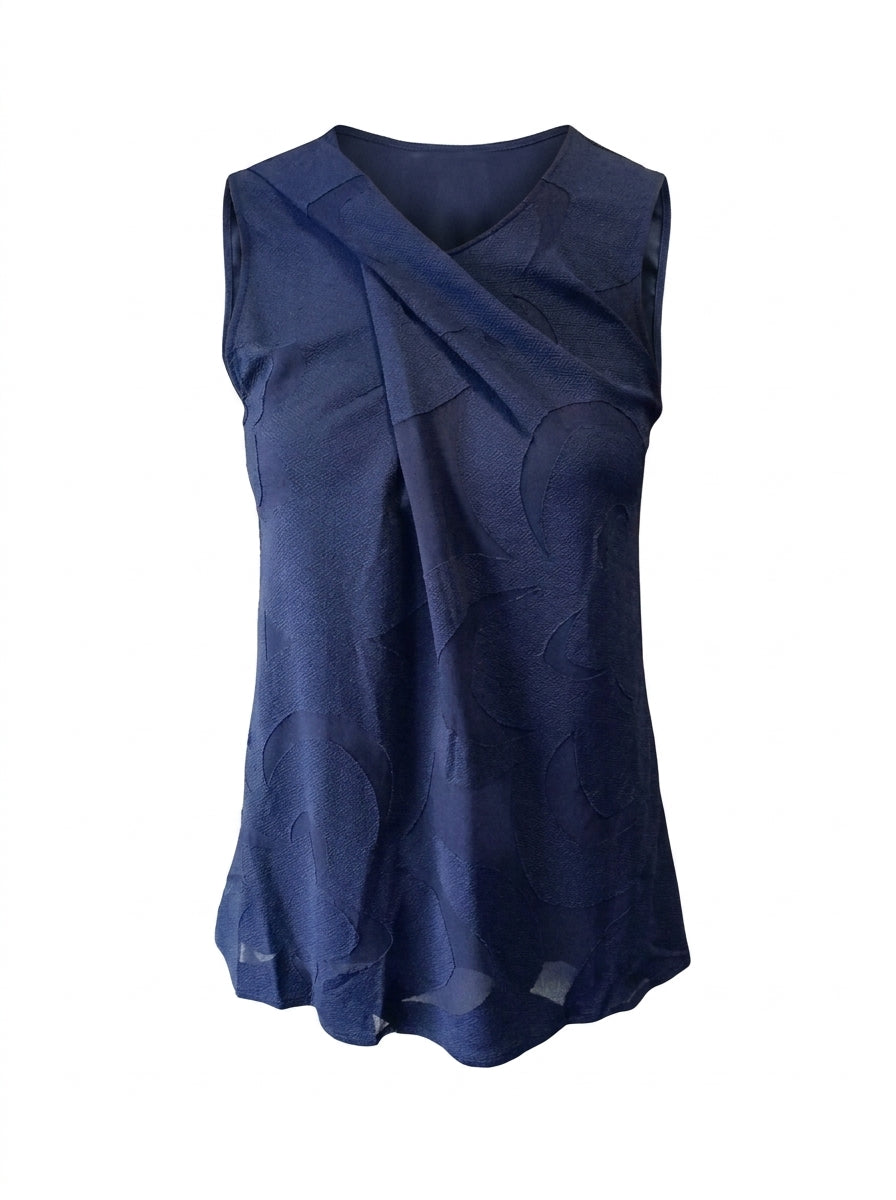 Emporio Armani Top Ärmellos Marineblau — ghost
