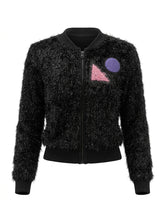 Emporio Armani Jacquard Jacke Schwarz — ghost