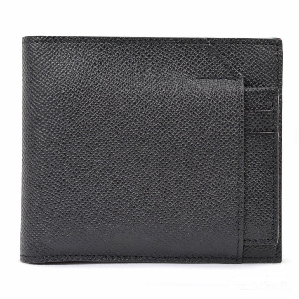 Schwarze Bally Byroff Geldbörse aus Kalbsleder mit Kartenhalter, elegante und praktische Brieftasche für Damen.