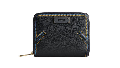 Bally Lafton Suzy Damen Geldbörse in Schwarz mit Reißverschluss und mehreren Kartenfächern, elegante Lederbörse.