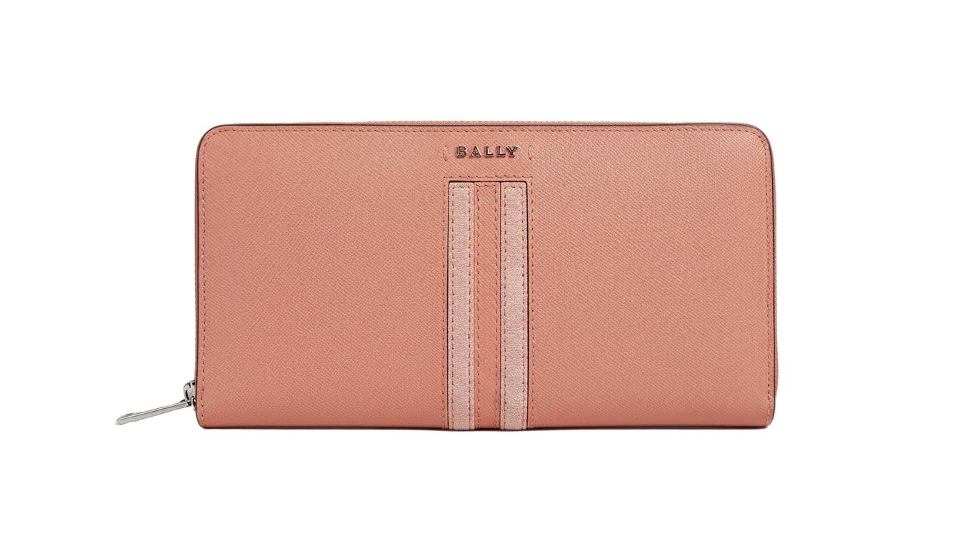 Bally Salen Damen Geldbörse aus Kalbsleder, mit Reißverschluss und mehreren Kartenfächern, elegante Lederaccessoire