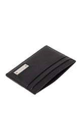 Bally Bhar Kartenetui aus Kalbsleder in Schwarz, kompakte Geldbörse mit Kartenfächern, elegant und hochwertig.