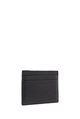 Schwarzfarbenes Bally Bhar Kartenetui aus Kalbsleder mit mehreren Kartenfächern, elegantes Accessoire für Karten und Geld.
