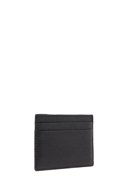 Schwarzfarbenes Bally Bhar Kartenetui aus Kalbsleder mit mehreren Kartenfächern, elegantes Accessoire für Karten und Geld.