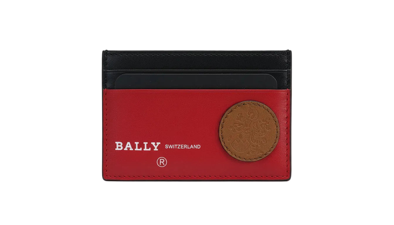 Bally Bhar Kartenetui aus Leder in Mehrfarbig, kompakte Geldbörse für Karten mit stilvollem Design.