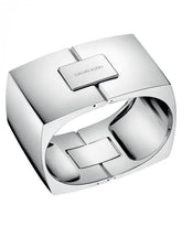 Calvin Klein Damen Armreif aus Messing, goldfarben, kleines XS-Design, eleganter Schmuck für Damen sichtbar in der Abbildung