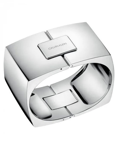 Calvin Klein Damen Armreif aus Messing, goldfarben, kleines XS-Design, eleganter Schmuck für Damen sichtbar in der Abbildung