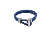 Calvin Klein Anchor Unisex Armband aus Edelstahl und Leder in Blau, modisches Accessoire für Damen und Herren.