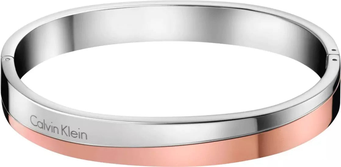 Calvin Klein Damen Armband aus Edelstahl in Silber, elegantes Schmuckstück mit schlichter, moderner Optik.