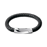 Calvin Klein Bewilder Damen-Armband aus Edelstahl in Silber, stilvolles Schmuckstück auf einer weißen Oberfläche liegend