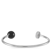 Calvin Klein Bubbly Damen Armband aus Edelstahl mit Onyx-Steinen in Schwarz, L. Elegantes Schmuckstück für Damen.