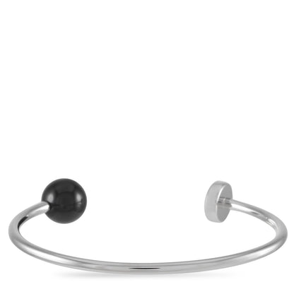 Calvin Klein Bubbly Damen Armband aus Edelstahl mit Onyx-Steinen in Schwarz, L. Elegantes Schmuckstück für Damen.