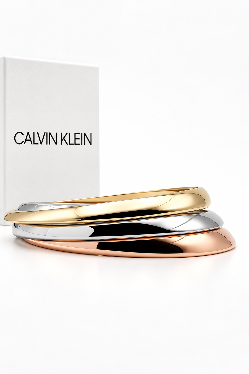 Calvin Klein Groovy Armreif-Set Gold Silber Roségold