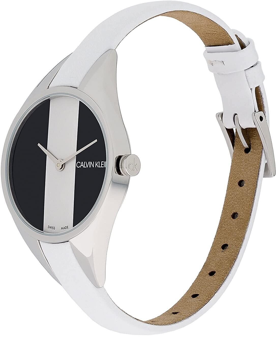 Calvin Klein Rebel Damenuhr mit 29mm Gehäuse, Quarzwerk, Swiss Made, elegantes Design mit Armband.