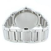 Calvin Klein City Herrenuhr mit 43mm Edelstahlgehäuse, blauem Zifferblatt und Quarzwerk, Swiss Made, elegante Armbanduhr.