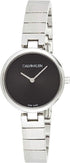 Calvin Klein Damenuhr Classic mit schwarzem Armband und 28mm Gehäuse, Swiss Made, Quarzuhr, elegante Damenarmbanduhr