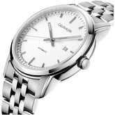 Calvin Klein Classic Herrenuhr 42mm Automatikuhr mit Edelstahlarmband, Swiss Made, elegantes Design, Zifferblatt und Datumsanzeige