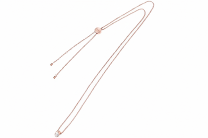 Calvin Klein Brilliant Damen-Halskette aus Edelstahl in Roségold mit Charm-Anhänger, elegantes Schmuckstück für Damen