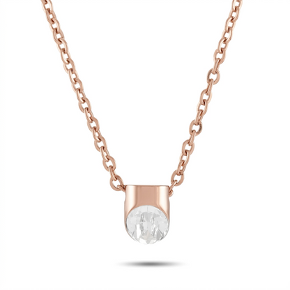 Calvin Klein Brilliant Halskette Damen Edelstahl Roségold