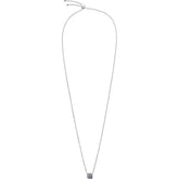 Calvin Klein Damen-Halskette "Rocking" aus Edelstahl mit grauen Kristallen, Charms und Anhänger, elegantes Schmuckstück für Damen