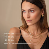 Calvin Klein Damenkette CK Edge aus Edelstahl in Roségold, elegante Halskette mit schlichter, moderner Designoptik.