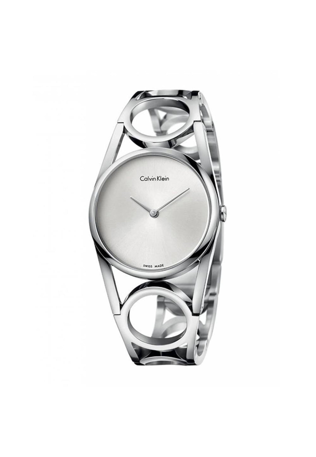 Calvin Klein Damenuhr mit 32,5 mm Gehäuse, Quarzwerk, Swiss Made, elegant Design und schwarzes Zifferblatt