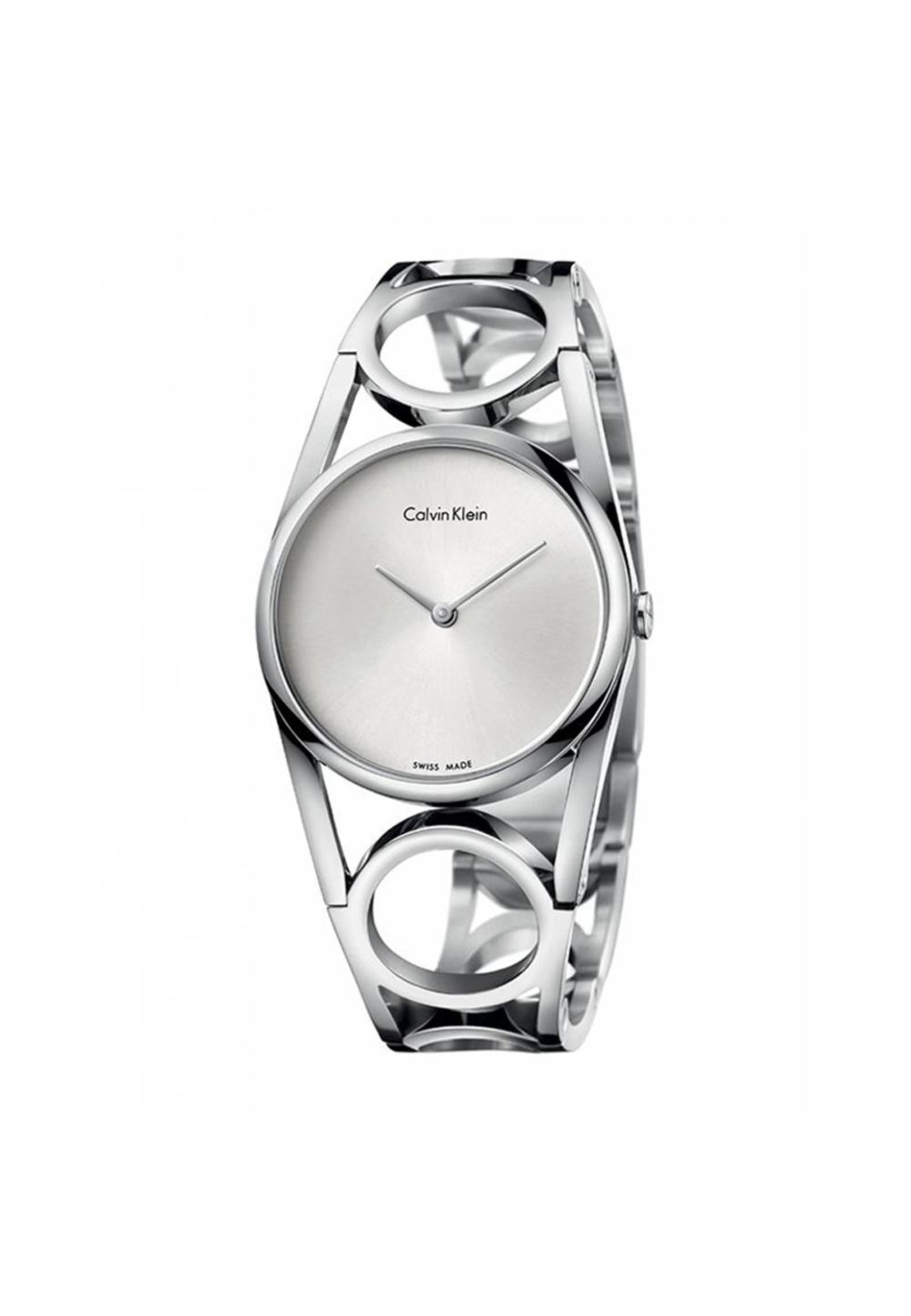 Calvin Klein Damenuhr mit 32,5 mm Gehäuse, Quarzwerk, Swiss Made, elegant Design und schwarzes Zifferblatt