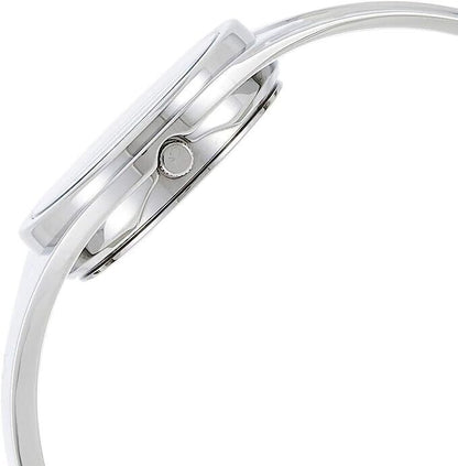 Calvin Klein Damenuhr Swiss Made, Quarzuhr mit elegantem Zifferblatt und Edelstahlarmband, stilvolles Accessoire für Damen