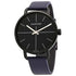 Calvin Klein Even Herrenuhr mit 42mm Gehäuse, Quarzwerk und blauem Zifferblatt, Swiss Made.
