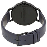 Calvin Klein Even Herrenuhr, 42mm Quarzuhr mit blauem Zifferblatt und Edelstahlarmband, Swiss Made.