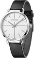 Calvin Klein Even Herrenuhr mit 42mm Gehäuse, silbernes Zifferblatt, Swiss Made, Unisex-Uhr, Quarzwerk