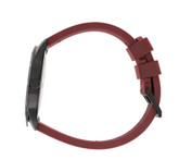 Calvin Klein Evidence Herrenuhr mit rotem Zifferblatt, 42mm Quarzuhr, Swiss Made, elegantes Design, Edelstahlarmband