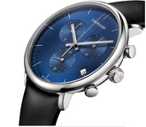Calvin Klein High Noon Herren-Chronograph, 43mm, blaue Quarzuhr, Swiss Made, stilvolles Design, Armbanduhr für Männer