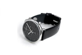 Calvin Klein High Noon Herren-Chronograph, 44mm, schwarze Quarzuhr, Swiss Made mit Zifferblatt und Armband
