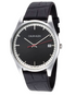 Calvin Klein Time Herrenuhr mit schwarzem Zifferblatt, 40mm Quarzuhr, Swiss Made, stilvolles Design, Edelstahlarmband