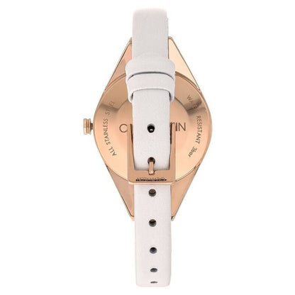 Calvin Klein Rebel Damenuhr mit 29mm Gehäuse, silbernem Zifferblatt, Quarzwerk, Swiss Made, elegante Damenarmbanduhr