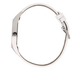 Calvin Klein Rebel Damenuhr mit 29mm silbernem Zifferblatt, Quarzwerk und Edelstahlarmband, Swiss Made, elegant und modern.