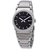 Calvin Klein Damenarmbanduhr Step mit 30mm Gehäuse, schwarzem Zifferblatt, Swiss Made, elegantes Design