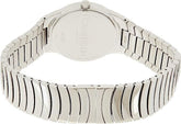 Calvin Klein Whirl Damenuhr mit silbernem Zifferblatt, Edelstahlgehäuse, 33 mm Quarzuhr Swiss Made, elegante Damenarmbanduhr