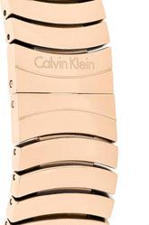 Calvin Klein Whirl Damenuhr mit silbernem Zifferblatt, rosegold PVD, Quarz, 33mm Swiss Made, elegante Damenuhr