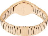 Calvin Klein Whirl Damenuhr mit silbernem Zifferblatt und roségold PVD-Gehäuse, Quarzuhr, Swiss Made, 33mm Durchmesser
