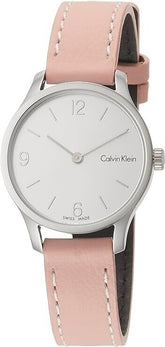 Calvin Klein Endless Damenuhr mit 26mm Quarzwerk, silbernem Zifferblatt und Edelstahlarmband, Swiss Made
