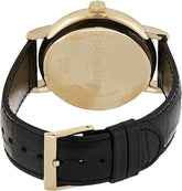 Calvin Klein Herrenuhr Established mit 43mm Gehäuse, Schweizer Quarzwerk und silbernes Zifferblatt.